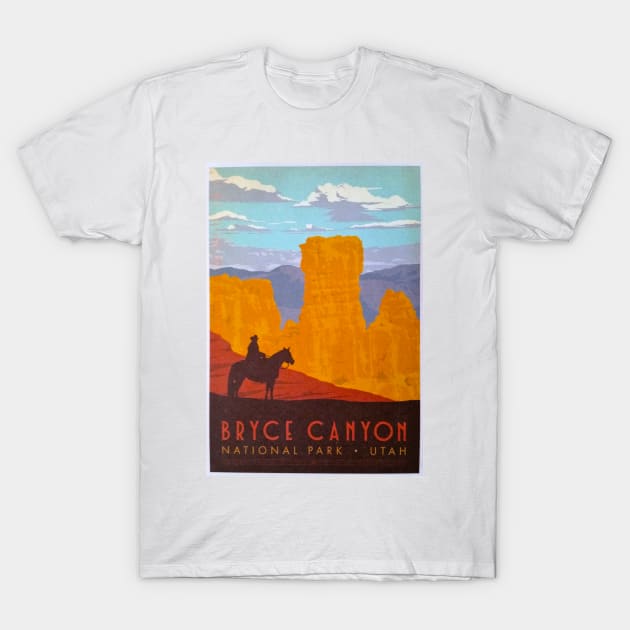 Bryce Canyon National Park - Vintage Travel T-Shirt by Culturio